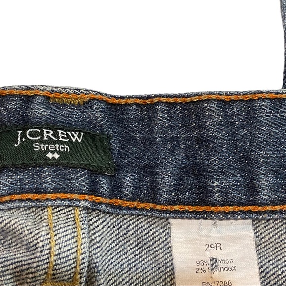 J crew bootcut jeans with some light stains on one leg area. Very hard to see. - Picture 3 of 4